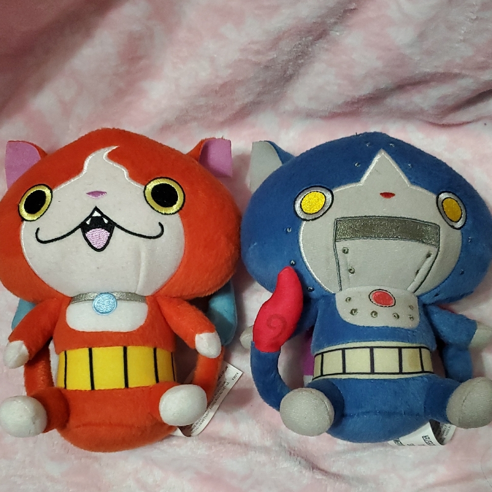 Red and Blue Yo Kai Watch Plush Set